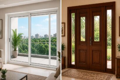upvc sliding doors vs traditional doors comparison for modern home